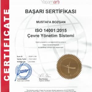 iso 14001 sertifikası